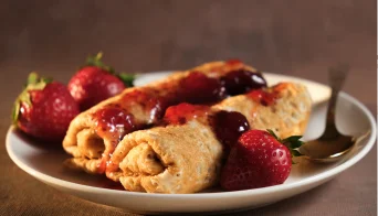 Crêpes aux fruits rouges